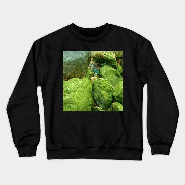 Green rocks Crewneck Sweatshirt by robelf